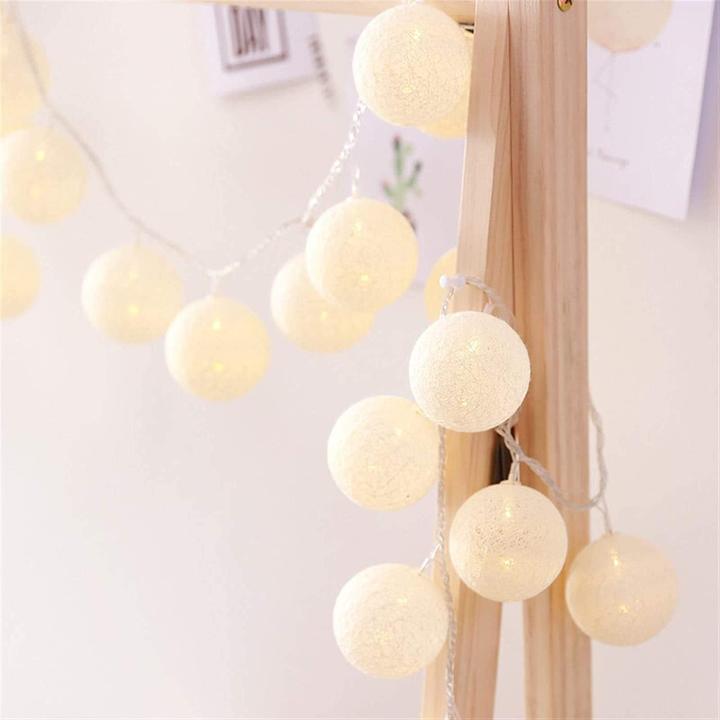 Produktbild Ciskotu Lichterkette Baumwollkugeln (3.80 m)