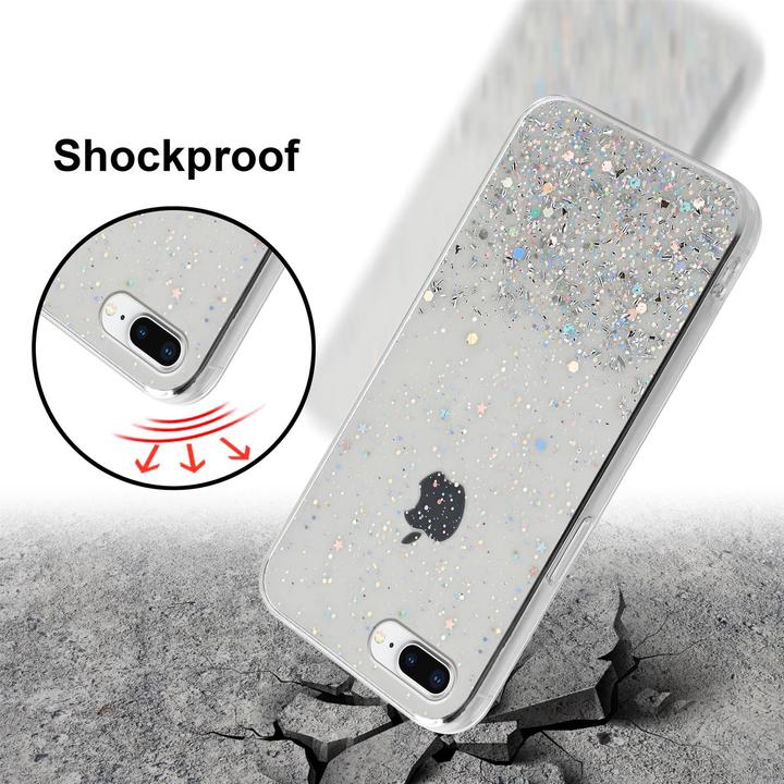 Actual product image Cadorabo TPU cover sparkling glitter (Apple iPhone 7 Plus, Apple iPhone 7s Plus)