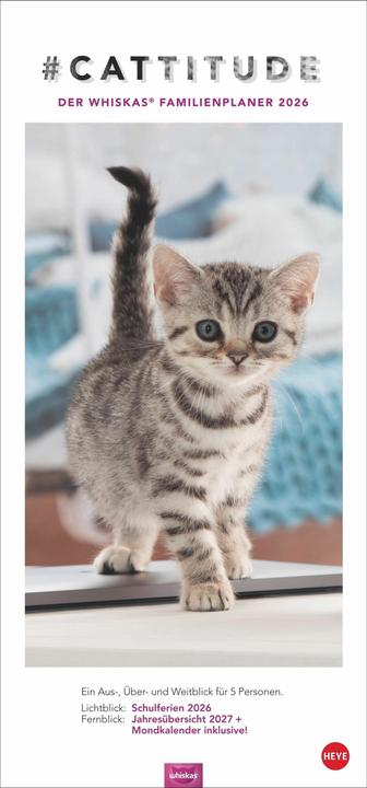 Image du produit Whiskas'Cattitude'Familienplaner2026 (21 x 45 cm, Couverture rigide, Allemand)