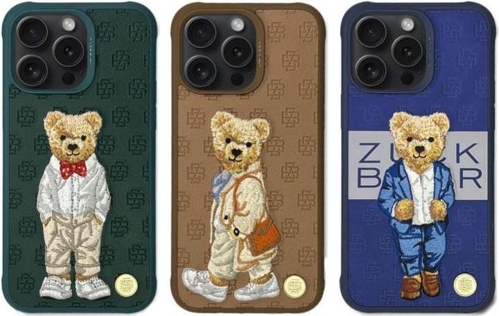 Actual product image Zuck Bear Headphone case case PARIS GENTLEMAN for IPHONE 15 Pro bag (Apple iPhone 15 Pro)