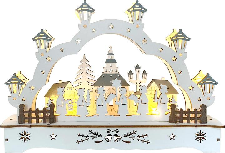 HTI-Living Candle arch carol singers