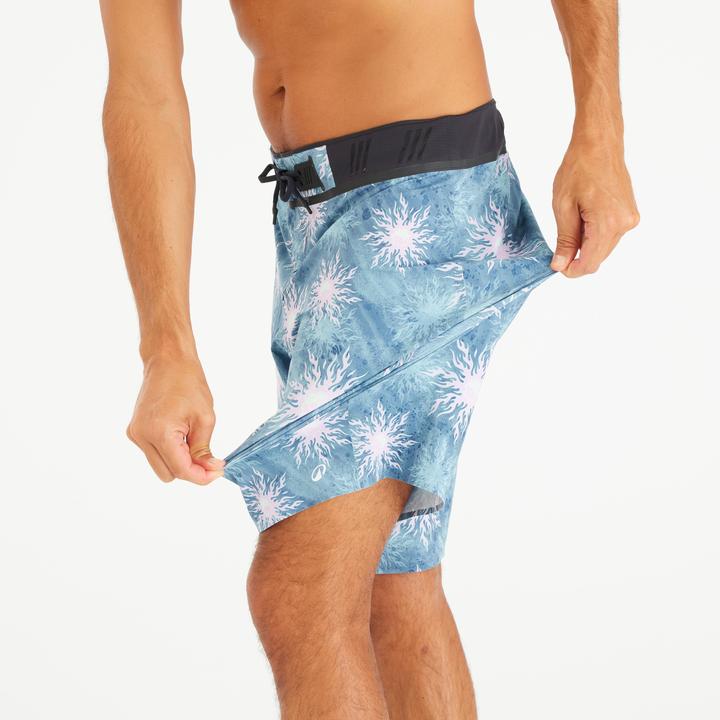 Produktbild Olaian Boardshorts Herren lang Morpho Yingyang 20" blau (42)