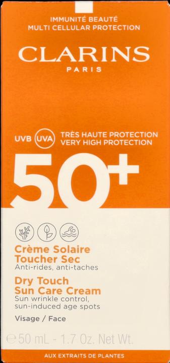 Image du produit Clarins Toucher sec (Crème solaire visage, SPF 50+, 50 ml, 71 g)