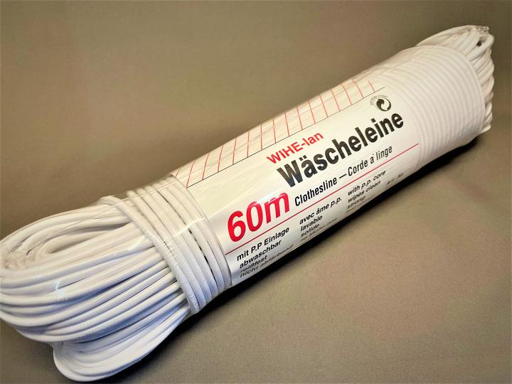 Image du produit Heckmann Corde à linge 60m blanc (60 m)