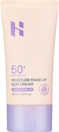 Actual product image Holika Holika Moisture Make Up Sun Cream nawilżający krem przeciwsłoneczny 60ml (Suntan cream, SPF 50+, 60 ml)