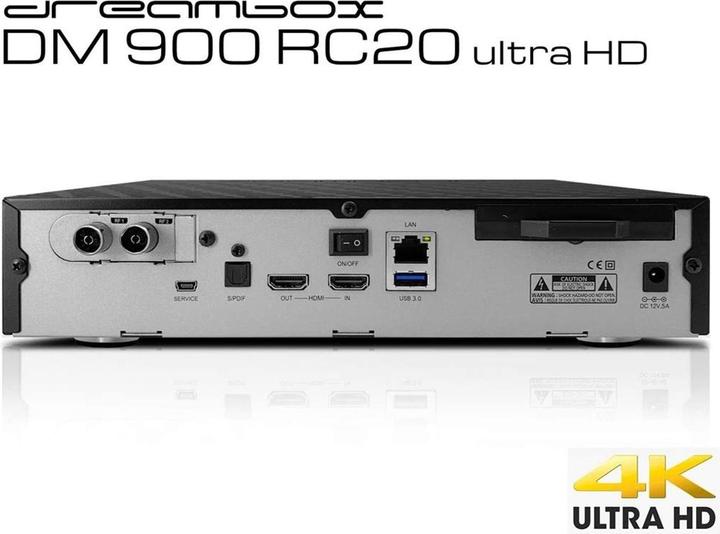 Actual product image Dreambox DM900 RC20 (8 GB, DVB-C/T2, CI+ slot)