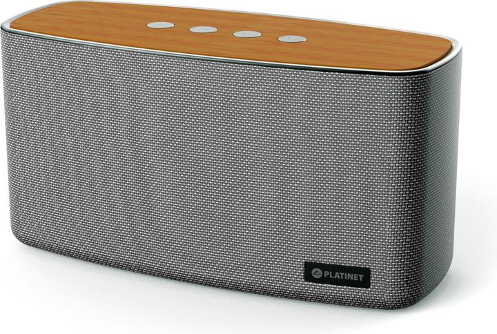 Produktbild Platinet DENO Tragbarer Stereo-Lautsprecher, Holz (6 h, Akkubetrieb)