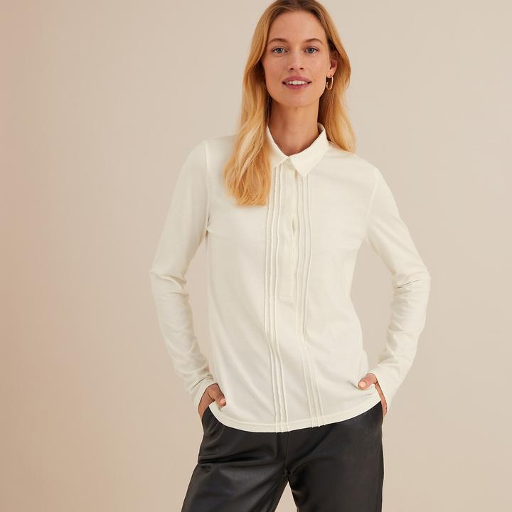 Anne Weyburn Langärmeliges Poloshirt