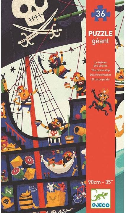Djeco Riesenpuzzle Das Piratenschiff (36 Teile)