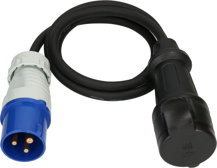 Actual product image Max Hauri Extension cable 1.5 m, CEE16 -3 to type 23, 3-pole (1.50 m, Type 23)