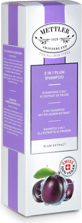 Actual product image Mettler1929 2-In-1 Shampoo with Plum Extract (200 ml, Liquid shampoo)