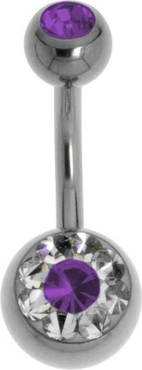 Image du produit Bijouteria Piercing nombril (Titane, Cristal Swarovski)