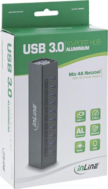 Immagine prodotto InLine Hub USB 3.0 (USB-B, 7 Porti)