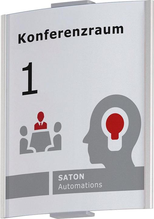 Produktbild Moedel FRANKFURT™ Türschild, Höhe 148 mm, Breite 120 mm, DIN A6, Gewicht 0,14 kg