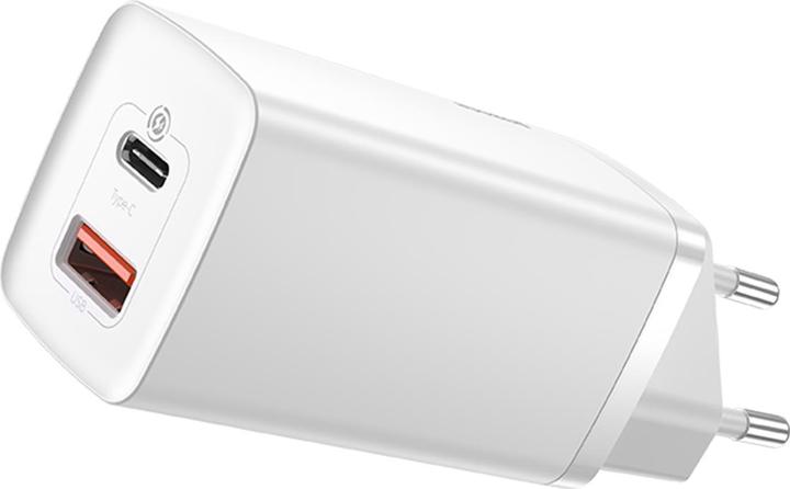 Actual product image Baseus GaN2 Lite Quick ChargerC+U 65W EU White (65 W)