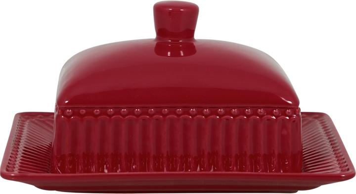 Produktbild Greengate Alice Butterdose claret red medium 17 x 14 cm
