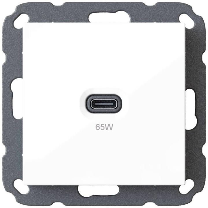 Actual product image Ehmann 6560x0000 USB Charging Socket White