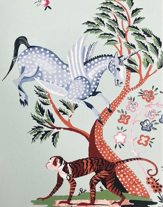 Cath Kidston Tapete Kingdom Farbe (53 x 1000 cm)