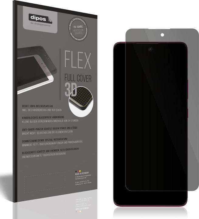 Produktbild Dipos Privacy Sichtschutzfolie Full Cover (1 Stück, Motorola Edge 30 Fusion)