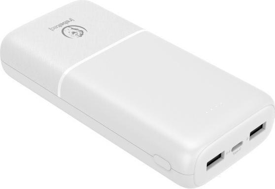 Produktbild Rebeltec powerbank P20 10W 20000mAh weiss (20000 mAh, 10 W, 74 Wh)