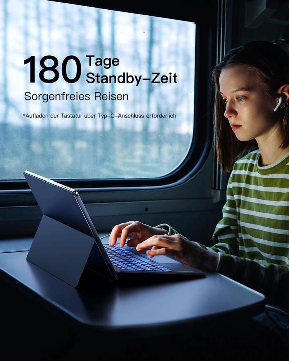 Produktbild Inateck Keyboard Surface 02027 gray (KB02027 gray) (DE, Kabelgebunden)