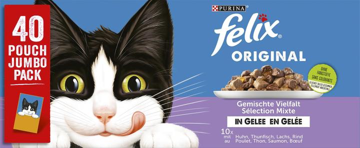 Actual product image Felix Original Mixed Selection in jelly (Adult, 40 pcs., 3400 g)