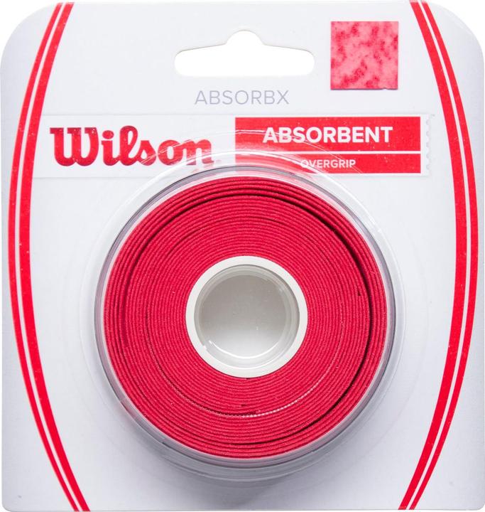 Actual product image Wilson Absorbx Overgrip Red (3x)