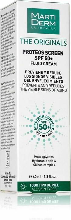 Energy Label Martiderm PROTEOS SCREEN SPF50 40 ML (Sun cream face, SPF 50, 40 ml, 40 g)