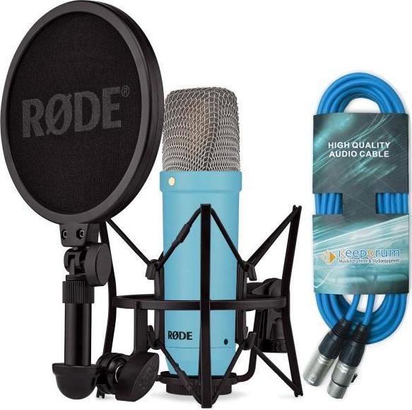 Actual product image RØDE NT1 Signature Blue Studio Microphone Blue with XLR cable Blue