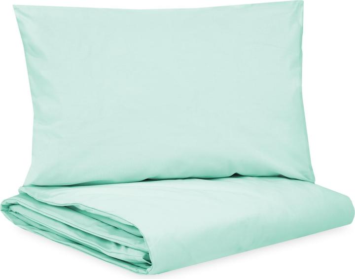 Actual product image Julius Zöllner Children's bed linen Aqua Mint 100 x 135 cm + 40 x 60 cm
