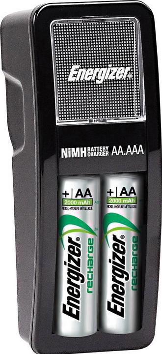 Produktbild Energizer Recharge Mini (2 Stk., AA, 2000 mAh, Ladegerät inkl. Akku)