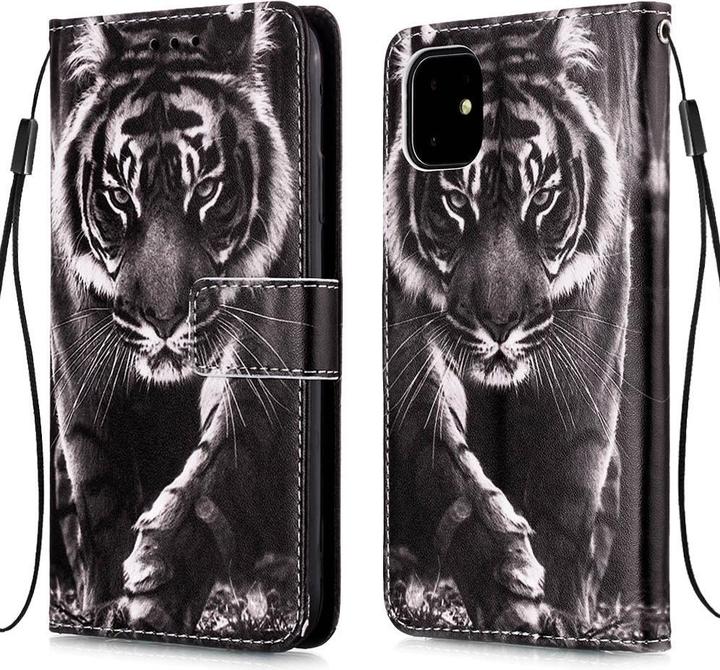 Produktbild Ueli Express iPhone 11 Buch Etui Tasche mit Kartenfach Tiger (Apple iPhone 11)