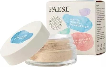 Actual product image Paese Minerals Mattifying Mineral Foundation 100N Light Beige 7G