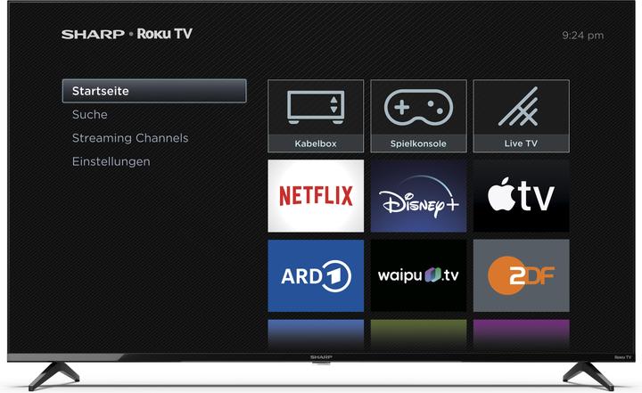 Actual product image Sharp 50GJ4225E 50" UHD Roku Smart TV black (50", LED, 4K)