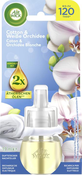 Produktbild Air Wick Dufstecker Nachfüller Cotton & Weisse Orchidee 19ml