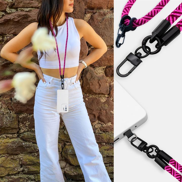 Produktbild Cadorabo Handykette für WIKO RAINBOW Necklace Hülle mit verstellbarem Kordelband