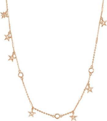 Rosato Decent bronze necklace Stars with zircons Storie RZC030