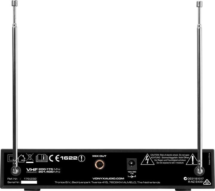 Produktbild Vision microfoonset - Vonyx WM522 VHF microfoonset met 2 handmicrofoons