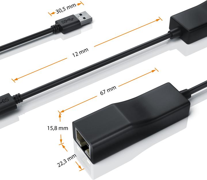 Image du produit Primewire Adaptateur Ethernet RJ45 USB 3.0 (USB 3.0)