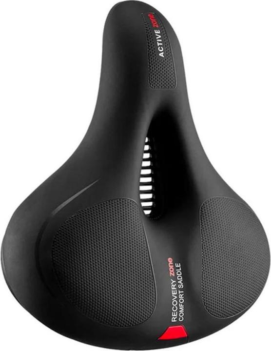 Rockbros AQ-6090R bicycle saddle - black and red