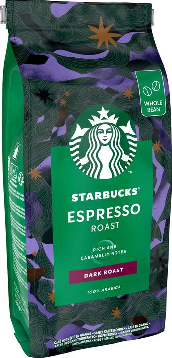 Starbucks Espresso Roast Dark Roast ganze Kaffeebohnen (450 g, Dunkle Röstung)