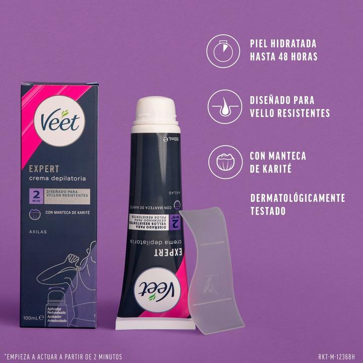 Immagine prodotto Veet Crema depilatoria per il corpo Expert per le ascelle 100ml (100 ml, 1 x)
