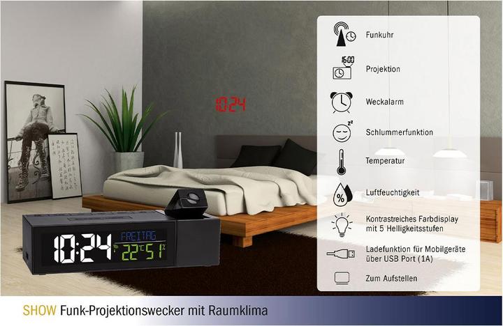 Actual product image TFA Projection clocks