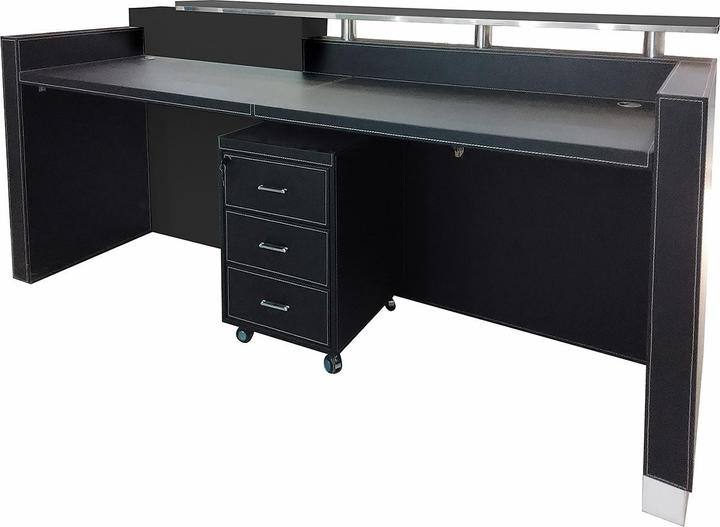 Image du produit Jet-Line Comptoir d'accueil Philadelphia noir 2,5 m