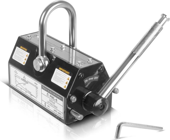 Actual product image Stahlwerk Lasthebemagnet mit 600 kg 1322 lbs Tragkraft 2100 kg 4629 lbs Zugkraft (1 x)