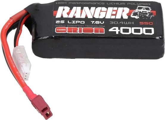 Immagine prodotto Team Orion Batteria LiPo 2S 55C Ranger Crawler HV Shorty (7.6V/4000mAh) (7.60 V, 4000 mAh)