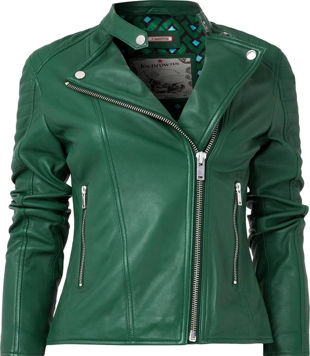 Immagine prodotto Joe Browns Giacca biker in pelle con colletto Grandad (40)