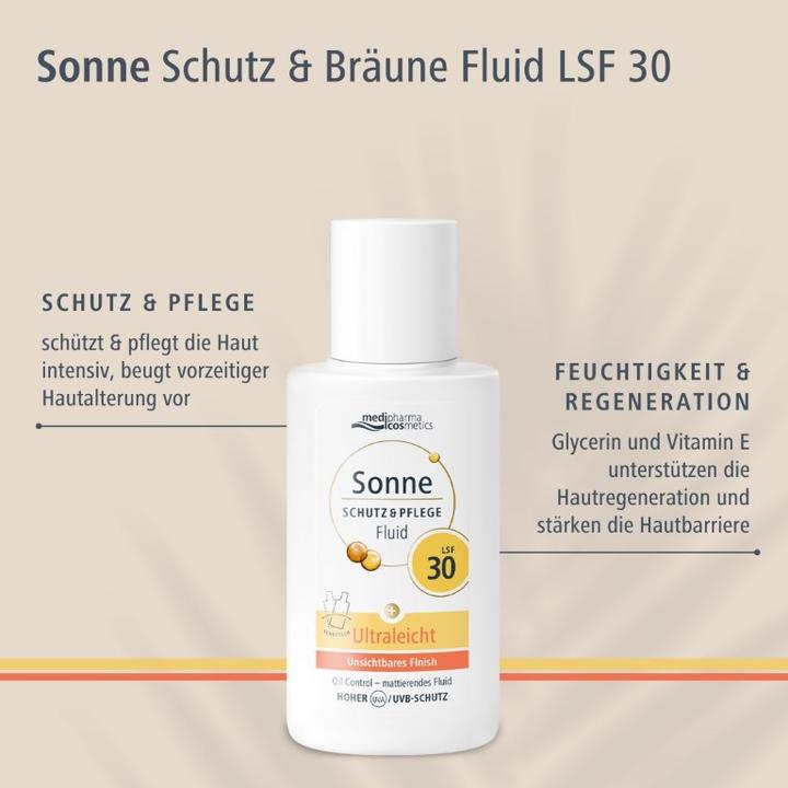 Actual product image Dr. Theiss SUN SHU+PFL FLUID LSF30 (Suntan cream, SPF 30, 50 ml)