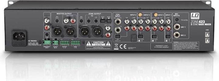 Immagine prodotto LD Systems ZONA 423 19" 2 zone (Mixer da studio e live)