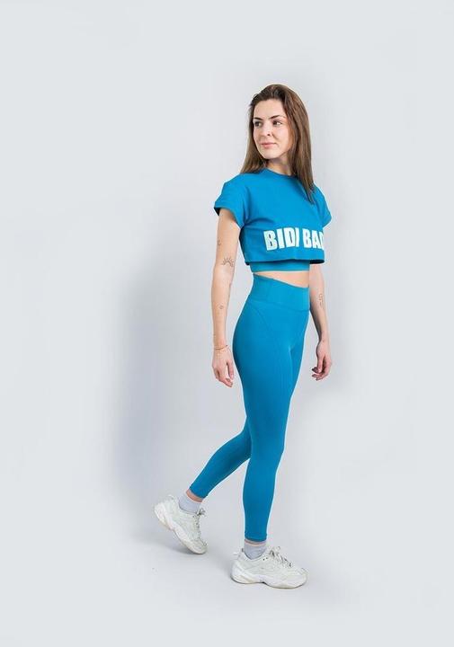 Actual product image Bidi Badu Abdominis Crop Move T-Shirt - petrol (L)